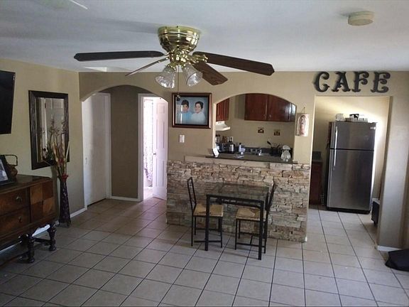 Living room and kitchen