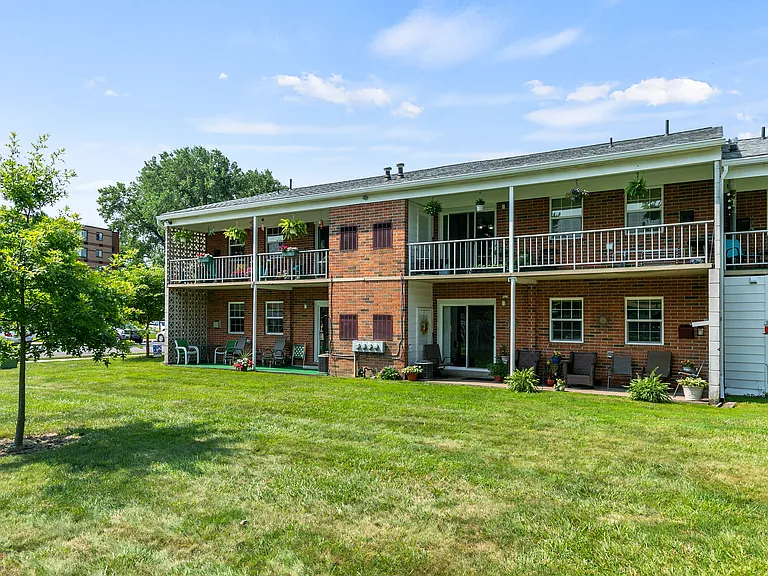 Rear Exterior of Apartment Building