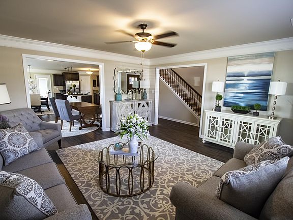 Living and Dining Room in Traditional Series 2349 from Hyde Homes