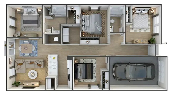 Floor plan Beacon Hill