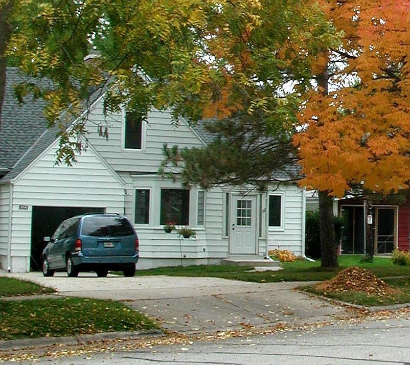 Front of home in Autumn