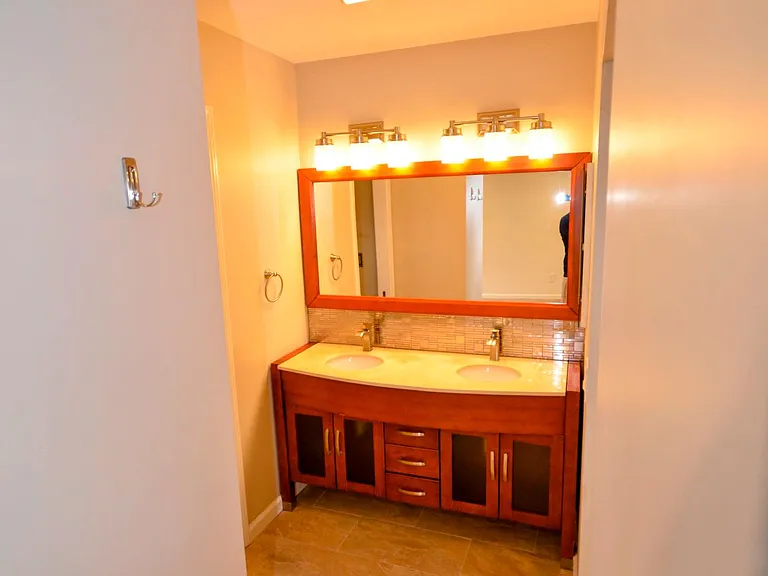 Main bathroom double sink