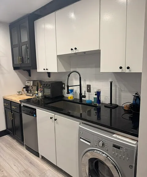 Beautifully updated. Washer/dryer combo shown in lower right corner.