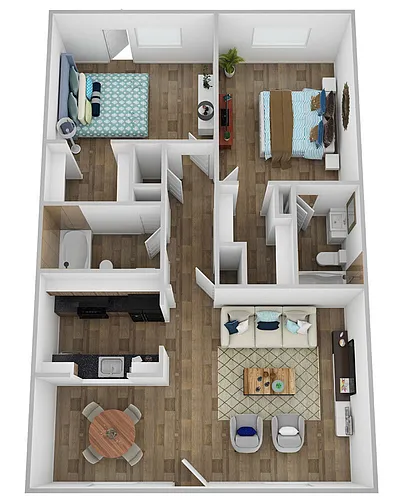 Floor plan 2 Bedoom C