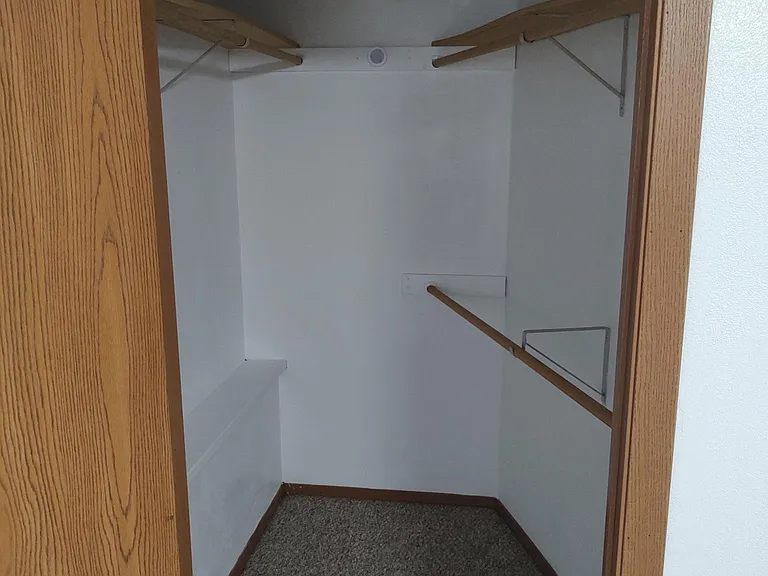 Walk-in bedroom closet