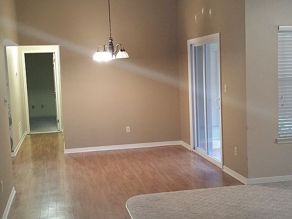 Vaulted ceilings in living room