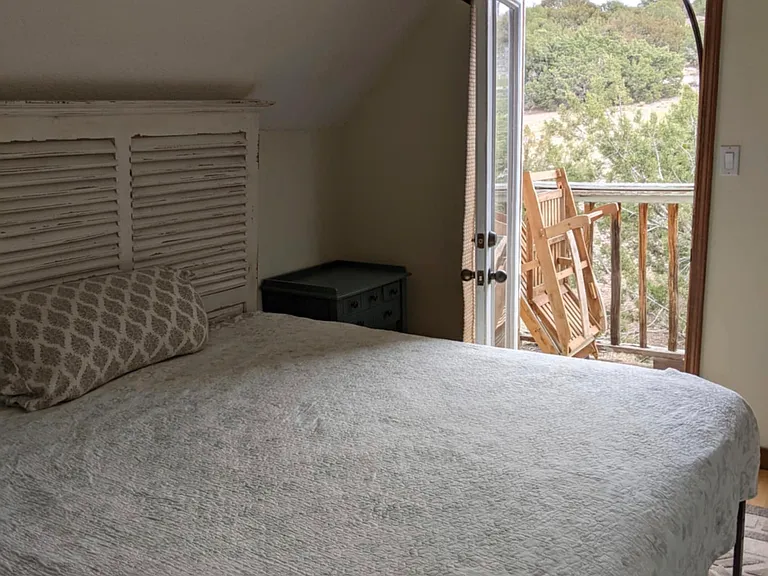 Master bedroom with patio