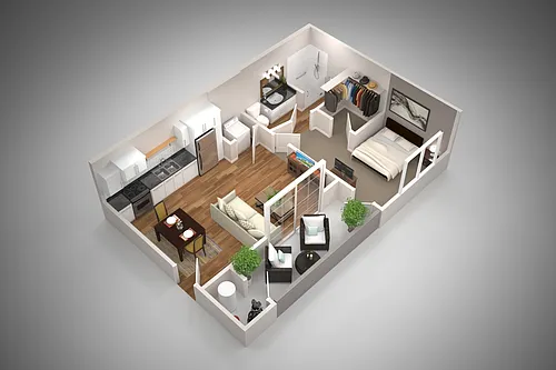 Floor plan 1B