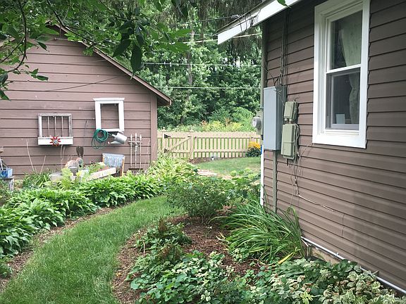 side yard/back of garage