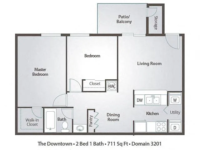 Floor plan The Downtown