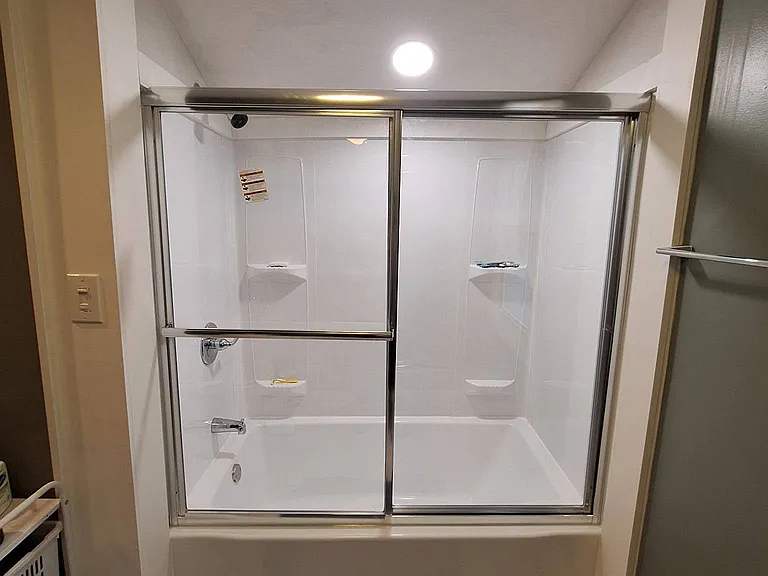 Newly installed shower in 2nd bath