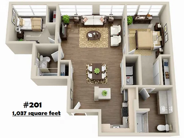 Floor plan 2X2