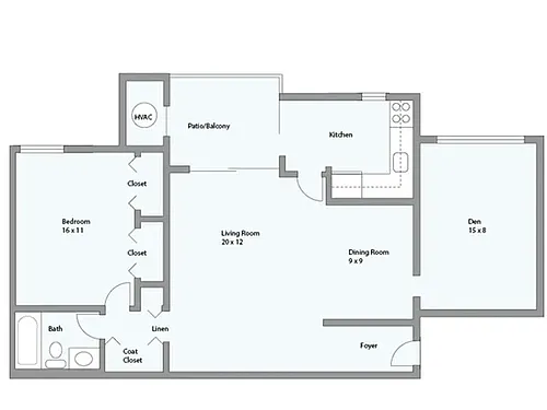 Floor plan Mirage - Den