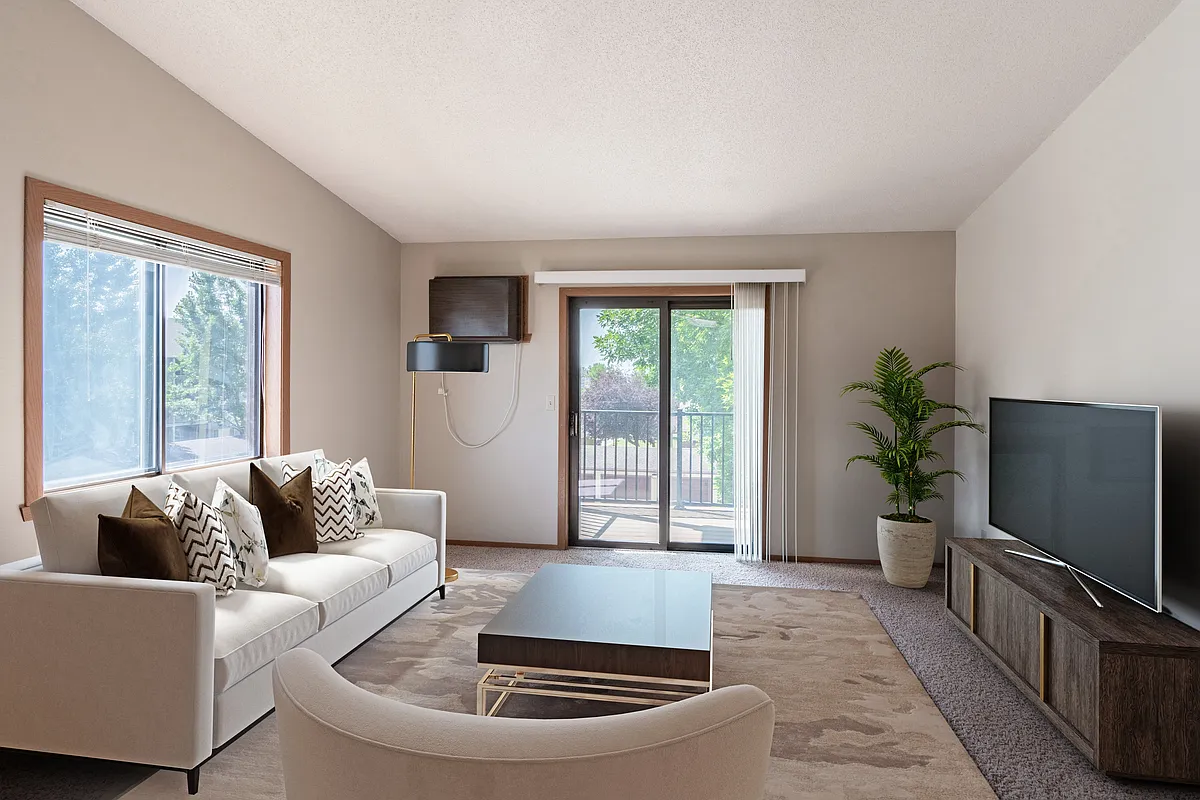 Fargo, ND Rosegate Apartments | 21A | Living - Rosegate