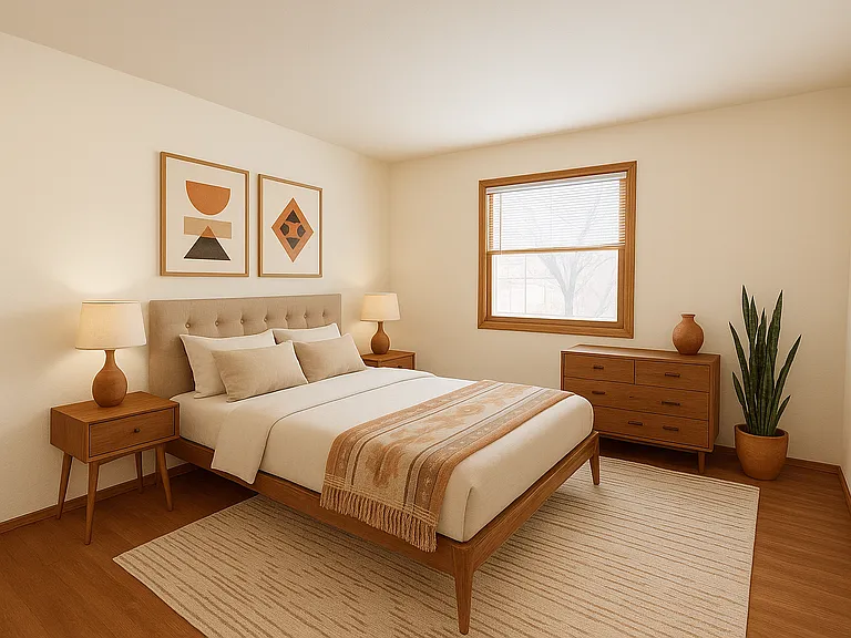 Bedroom 2 - staged