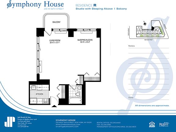 2nd image of 235 W 56th St APT 33R