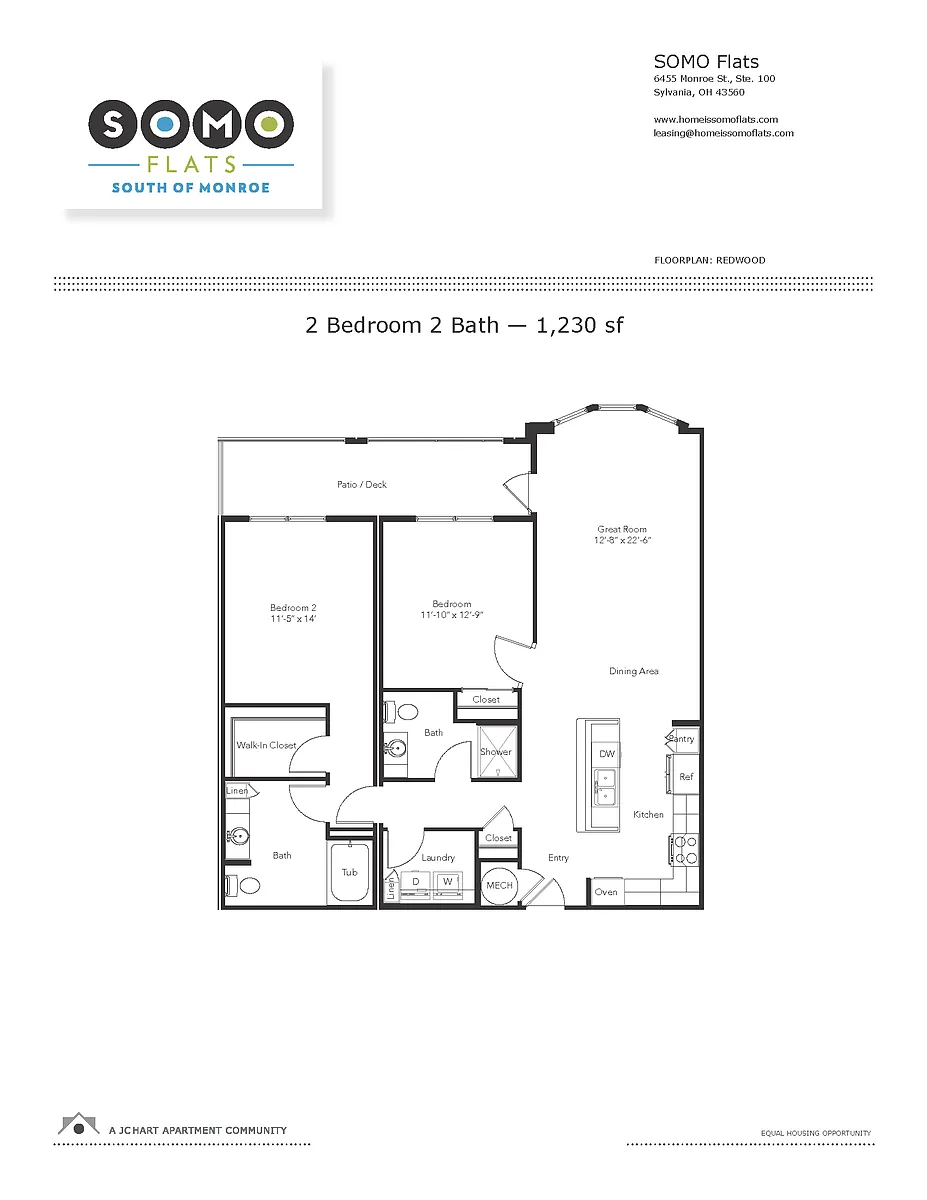 Floor plan Redwood 2.2 (D14) [upgrade]