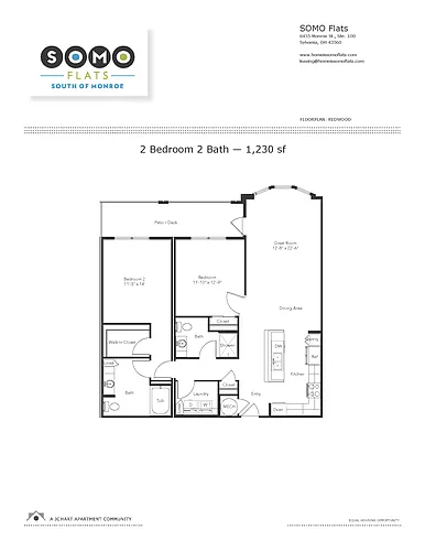 Floor plan Redwood 2.2 (D14) [upgrade]