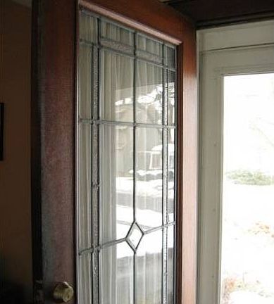 Leaded Glass Front Door