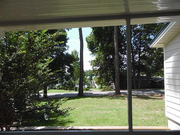 View of lake from screen porch