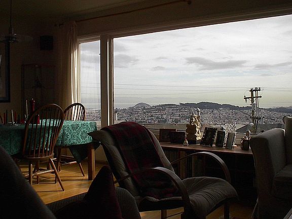 Living room with view
