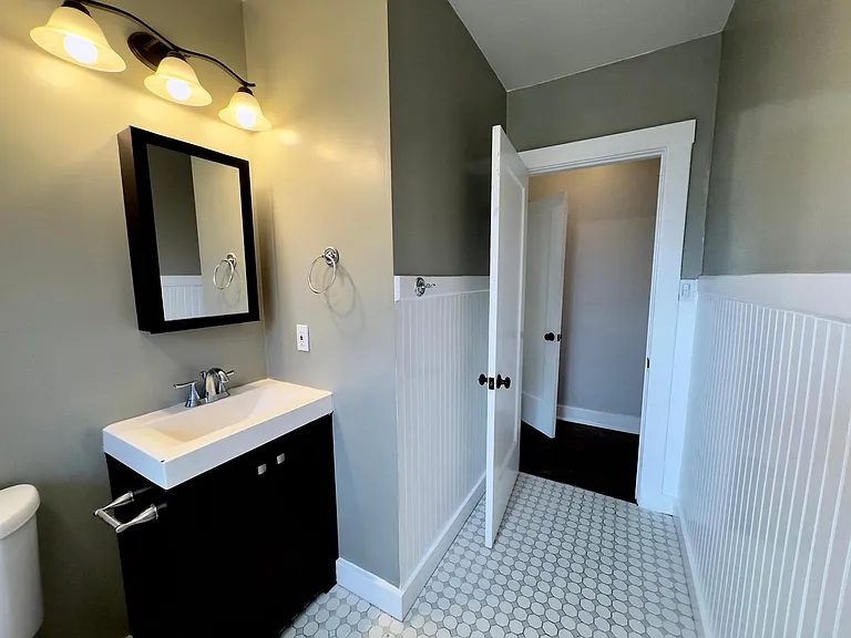 Bathroom toward hallway