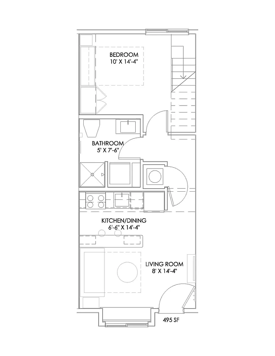 Floor plan Hoosier Loft