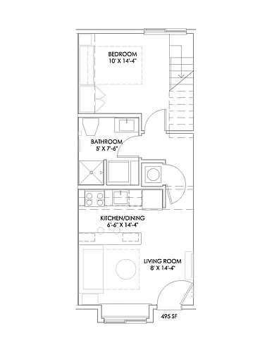 Floor plan Hoosier Loft