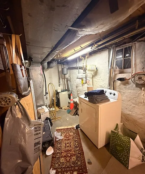 Basement with laundry room
