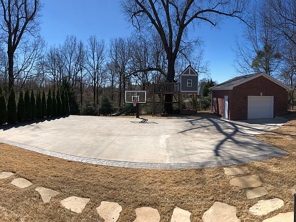 Half-court basketball court 