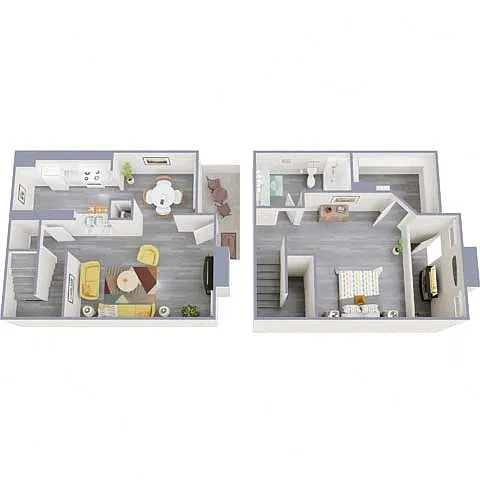 Floor plan 1 Bedroom x 1 Bath F