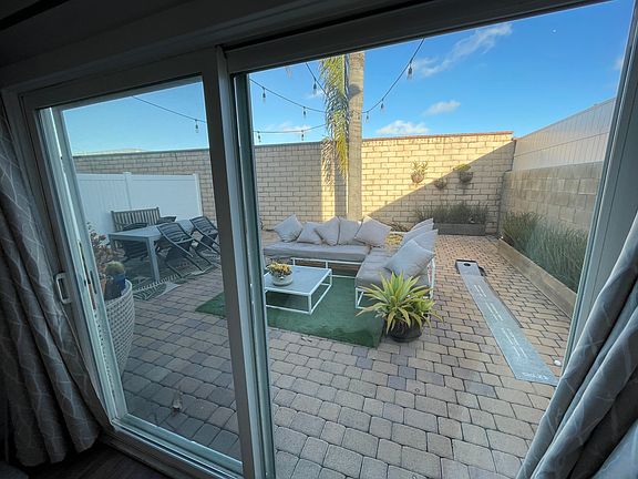 View of backyard from master.