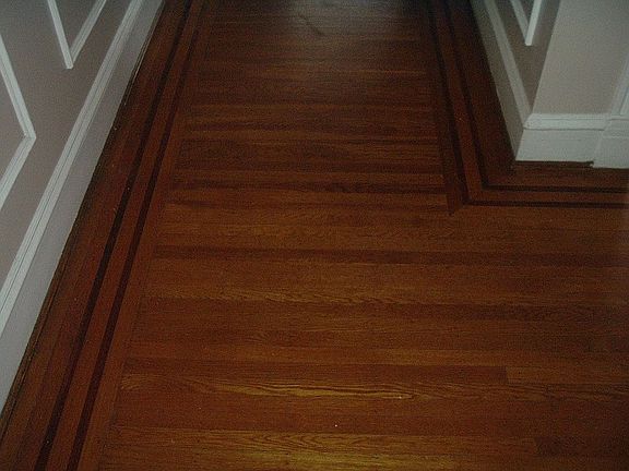 Original Inlaid Hardwood Floor