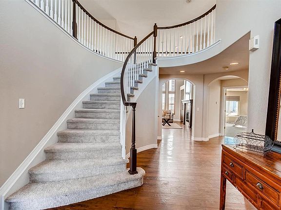 Grand two-story entrance