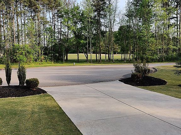 Front view golf course