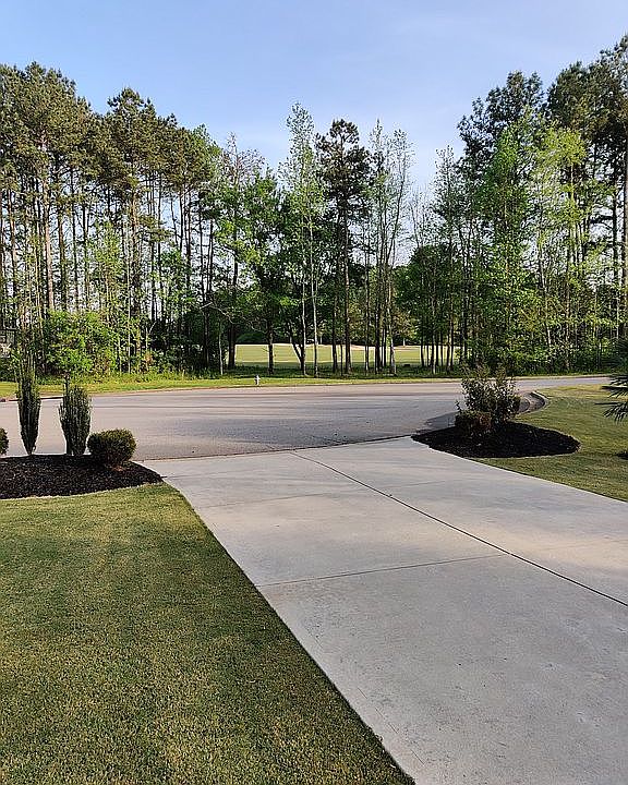 Front view golf course