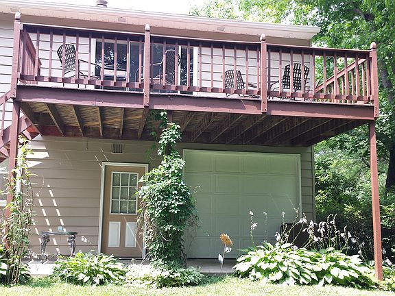 Back deck & garage access
