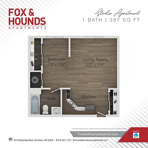 Floor plan Studio
