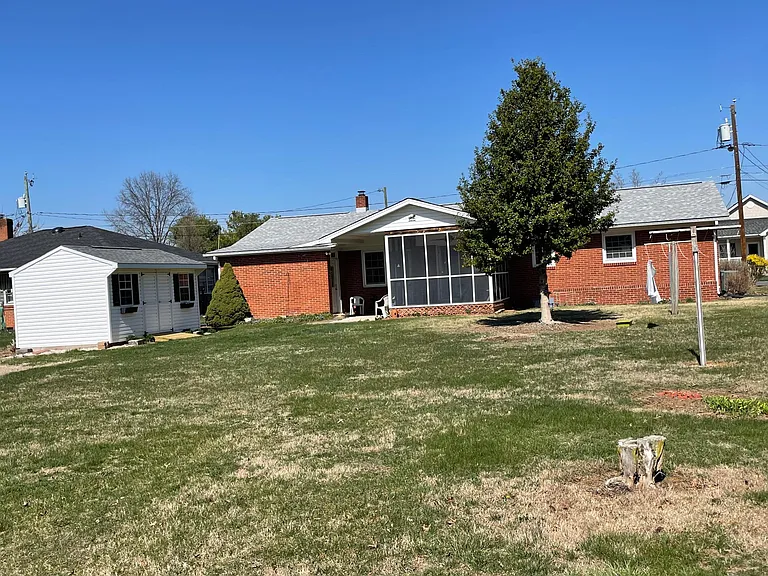 Large back yard