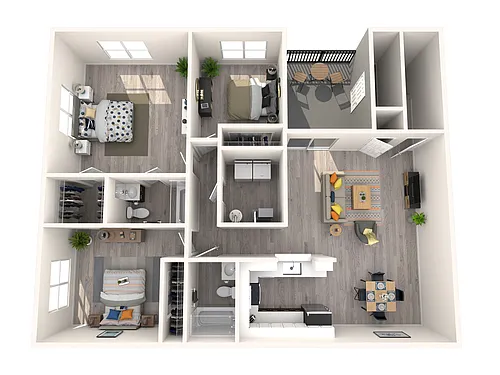 Floor plan 3x2 East