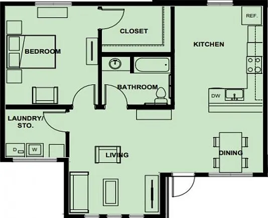 1 Bedroom Upstairs 1 Bedroom Upstairs