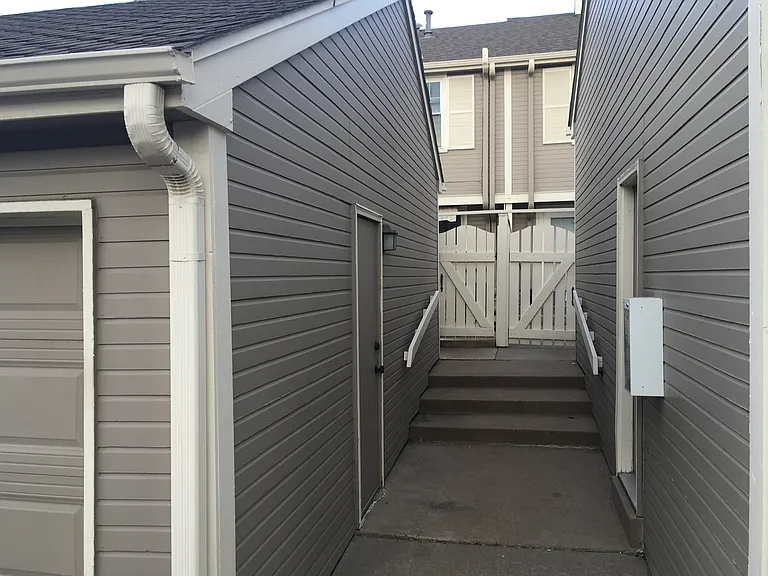 Back entry to patio