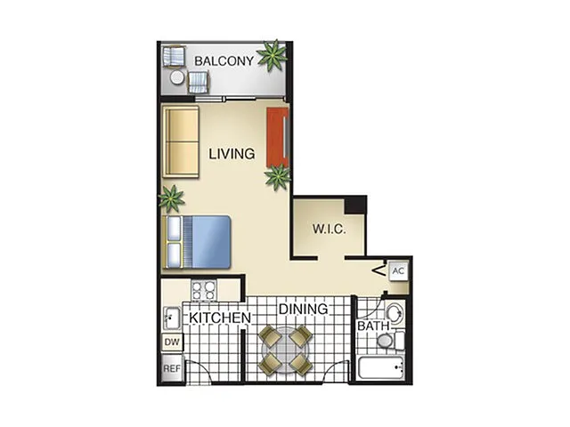 Floor plan Studio