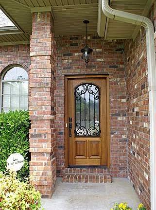 Beautiful wood and iron door