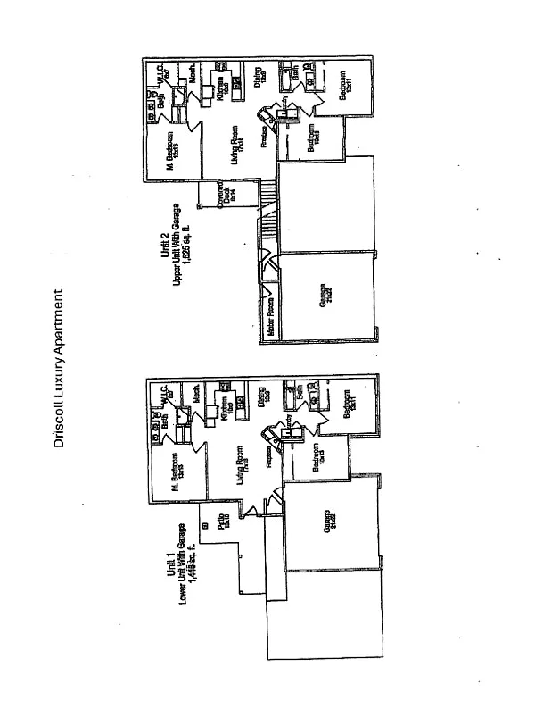 Floor plan 3 bedroom Apartment