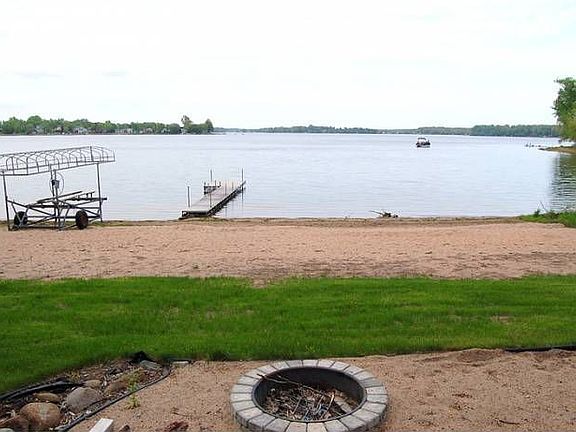 Sandy lake shore