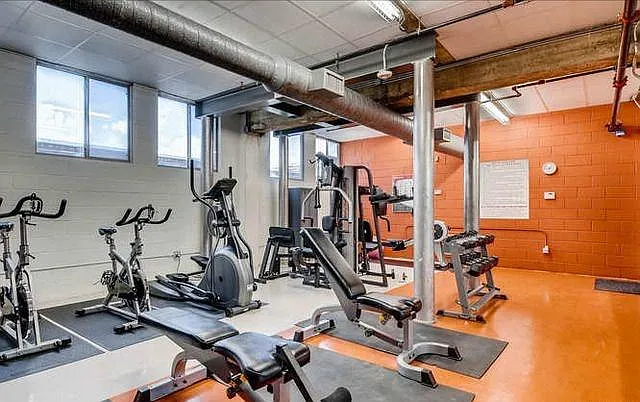 Community gym, available 24 hours.