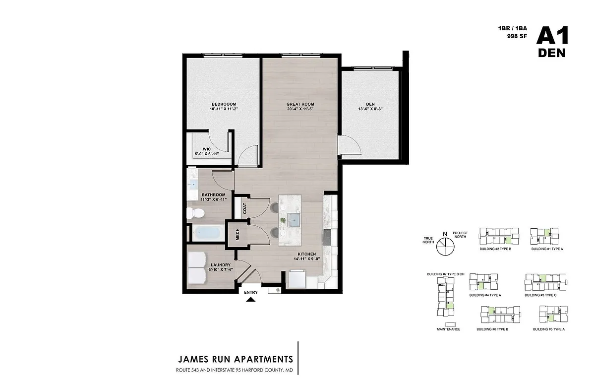 Floor plan A1 Den