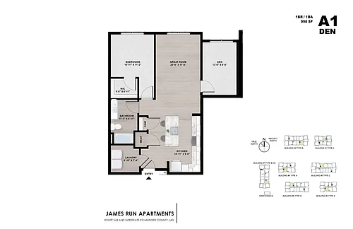 Floor plan A1 Den