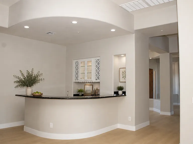 Built-In Wet Bar-Virtually Staged